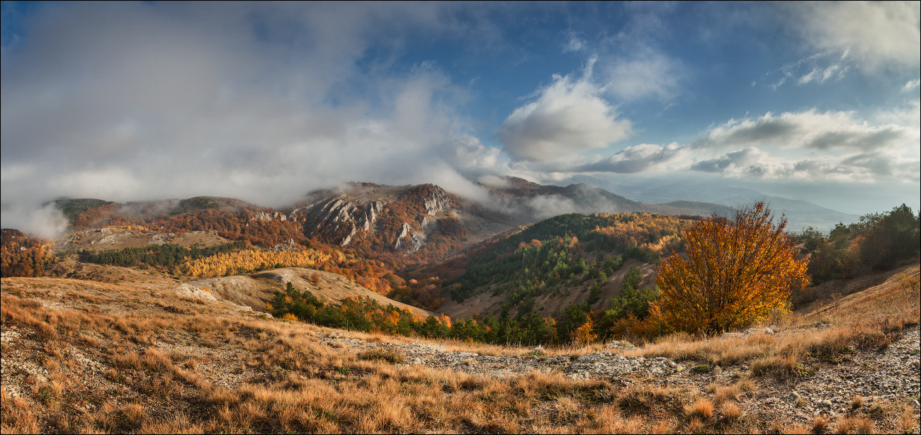 осенний пейзаж в Крыму